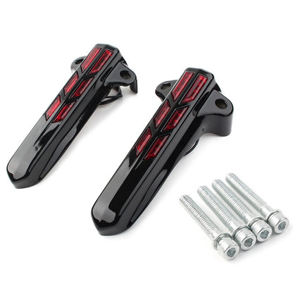Front Lower Fork Leg Covers with LED for Harley FLHR FLHTK FLHX (2014–2020)