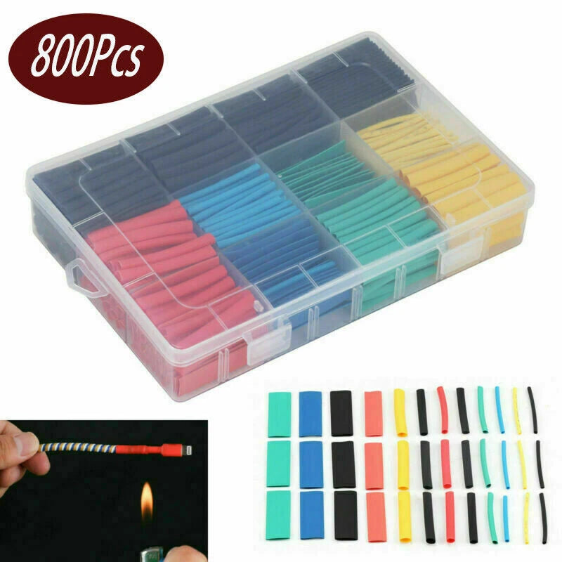 Heat Shrink Tubing Sleeve Kit for Automotive Electrical (Assorted Sizes)