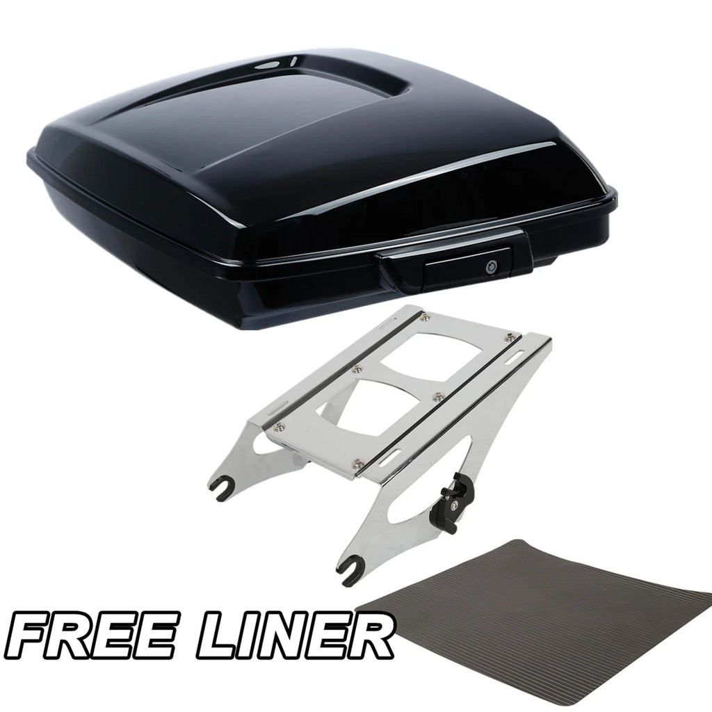Black Razor Trunk & Mount Rack for Harley Touring Electra Road Glide (2014–Present)
