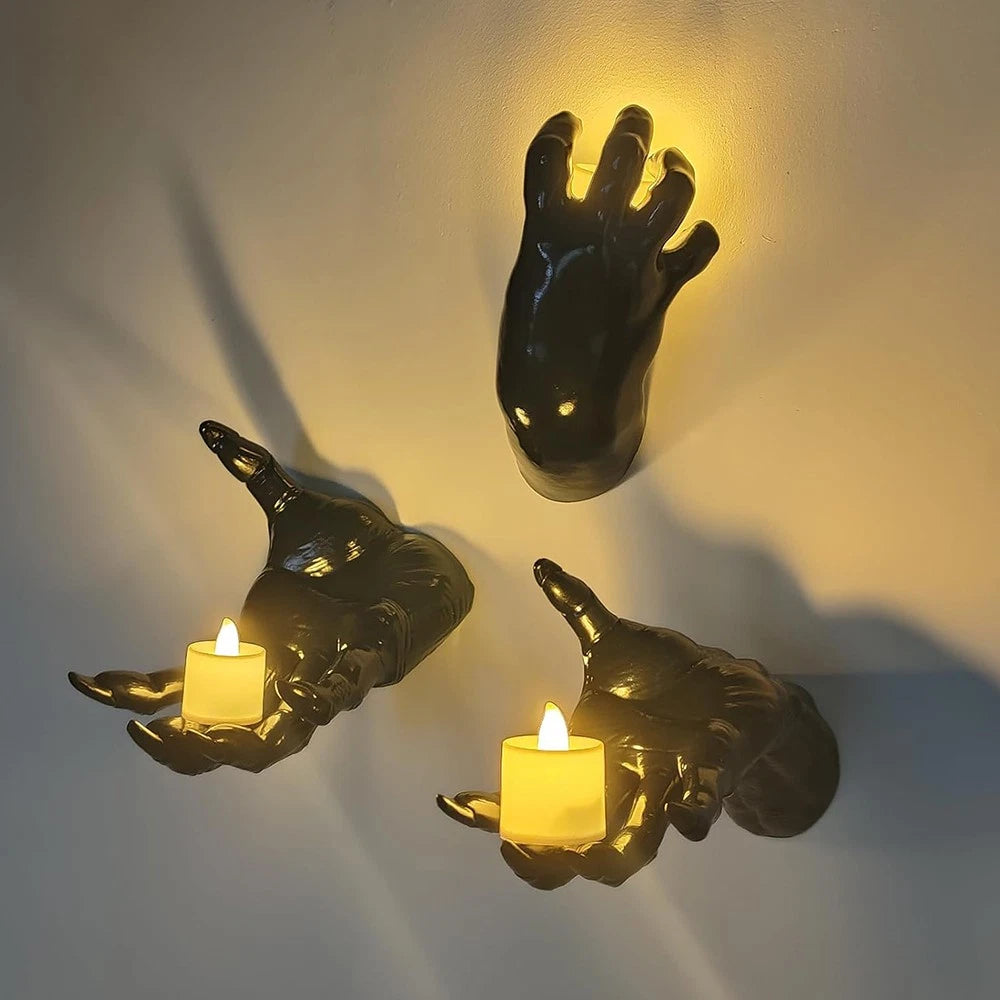 3pcs Wall Mounted Creepy Reaching Hands for Wall Decoration