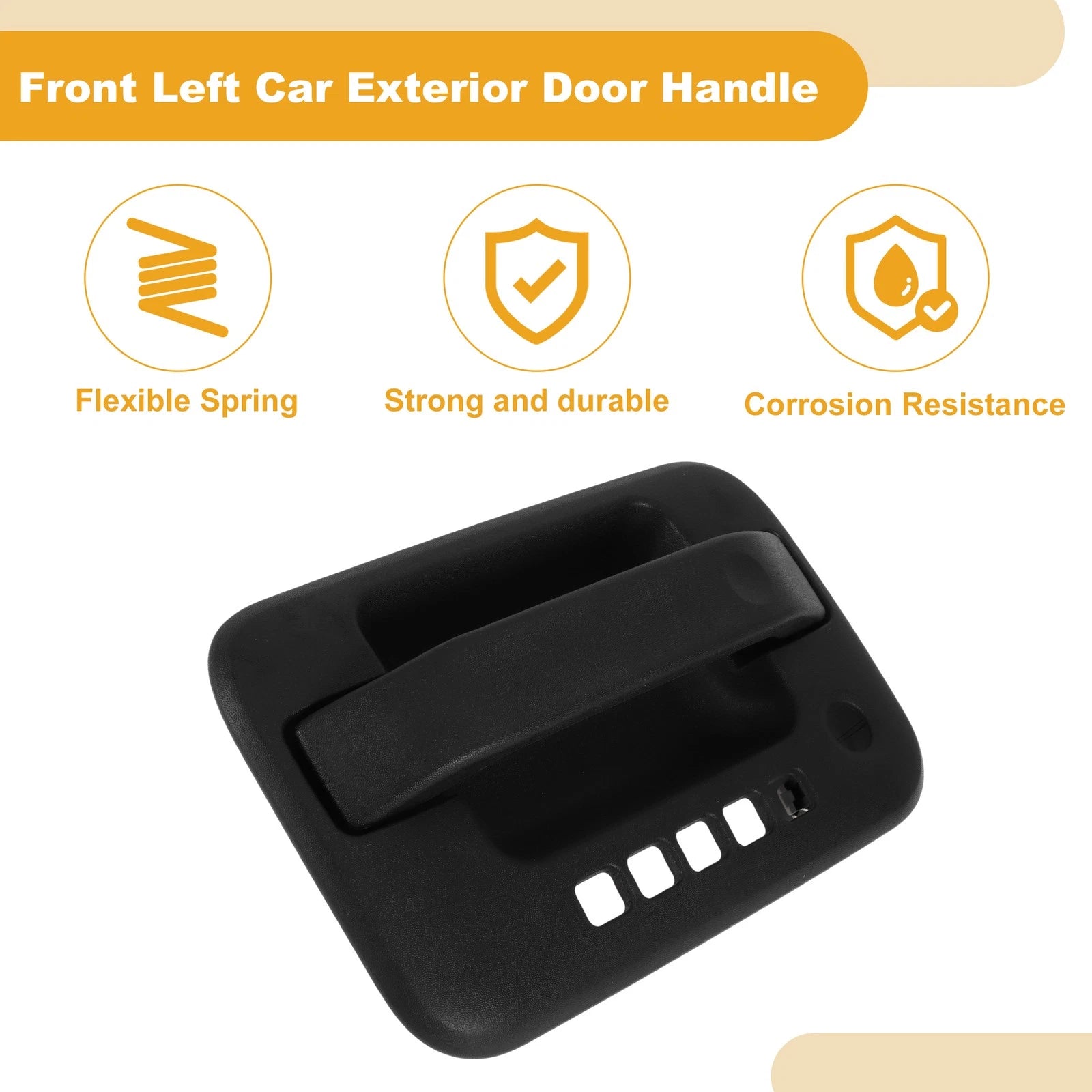 Exterior Door Handle Replacement for Ford F150 (2004–2014) Front Black