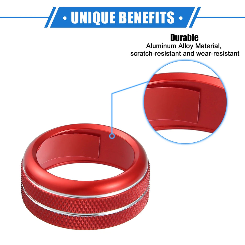 AC Climate Control Knob Rings Kit for Chevrolet Corvette C6 (2005–2013)