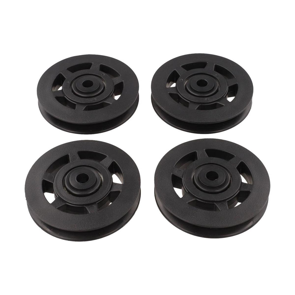 Set of 4 Nylon Pulleys for Weightlifting Cable Systems (94mm)