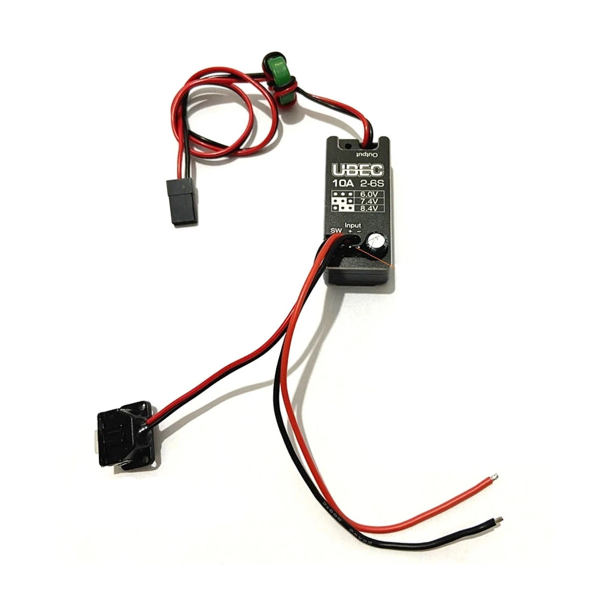 UBEC 10A Voltage Regulator Module for RC Cars (2-6S, 6V/7.4V/8.4V)