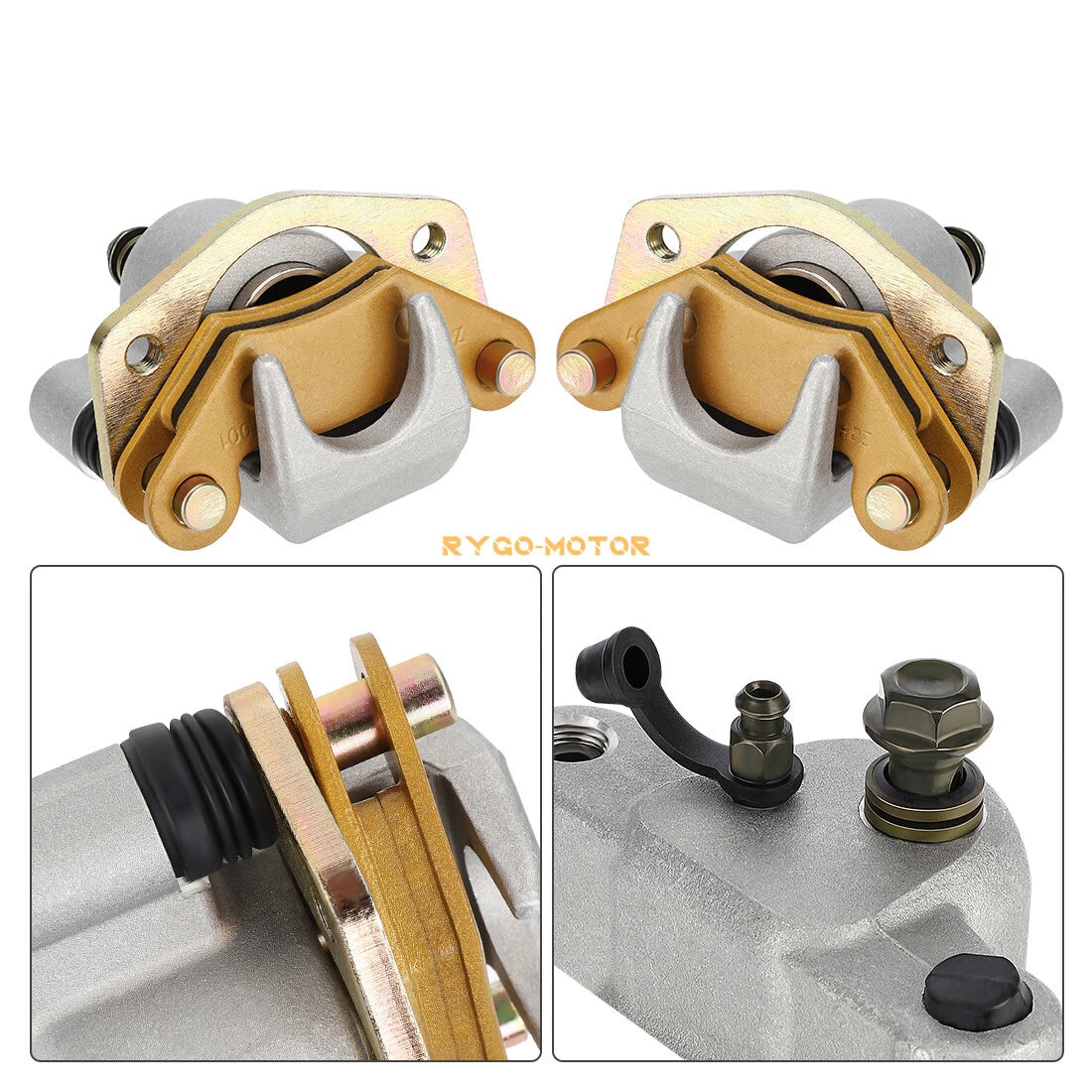 Set of 2 Brake Calipers & Pads for Polaris Predator 500 (2003–2007)