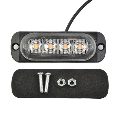 4LED Yellow Off-Road Fog Light Lamp for Truck Van (12-24V, 12W)