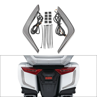 Rear Saddlebag Turn Brake Light Accents for Honda Goldwing GL1800 (2018–2026)