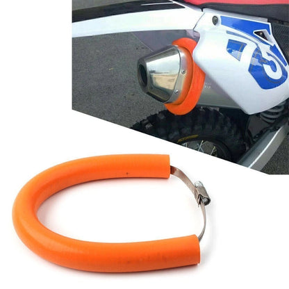 Dirt Bike Exhaust Pipe Heat Shield Crash Protector Cover Guard