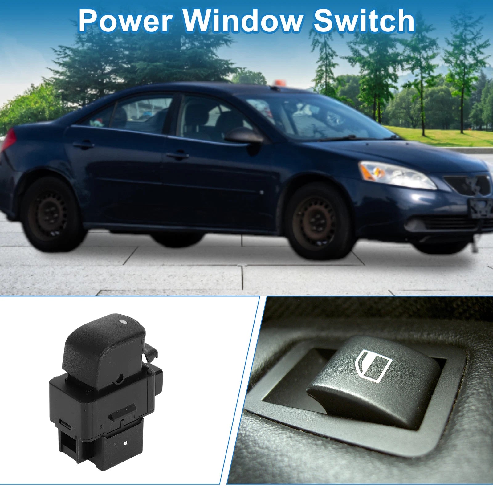 Rear Passenger Side Power Window Switch for Pontiac G6 Solstice (2006–2009)