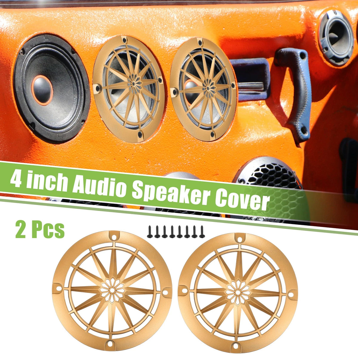 2pcs Speaker Grill Cover for Car Audio Subwoofer (Universal)