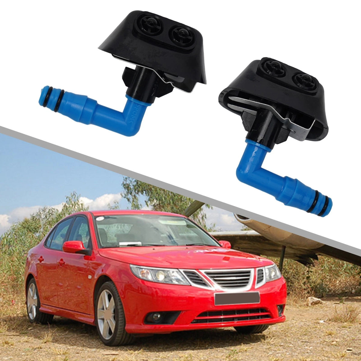 Replacement Headlight Washer Nozzle for Saab 9-3 (2003–2012) 12803972, 12803973