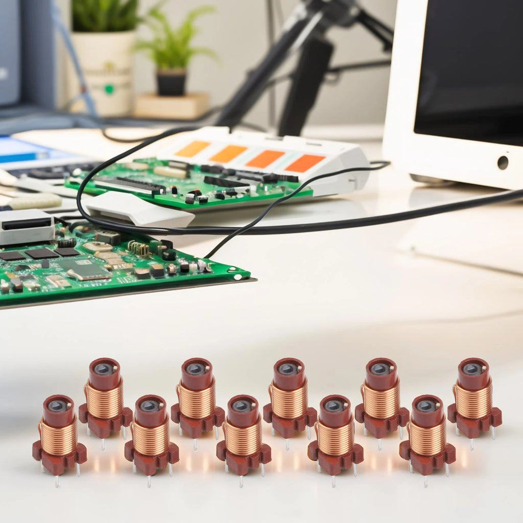 10X Adjustable Ferrite Core Inductor 0.6-1.7uH for Various Applications