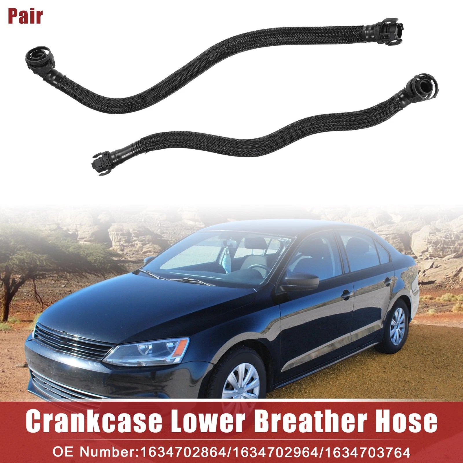 Crankcase Lower Breather Hose Replacement for BMW X5 E70 xDrive 50i (2010–2013)