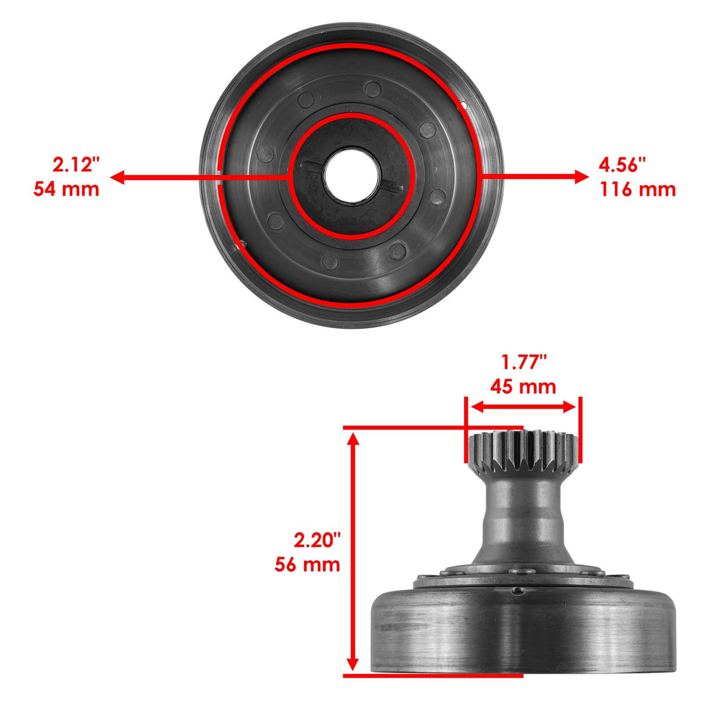 Centrifugal Clutch Drum Replacement for Honda TRX200 FourTrax (1990–1991)