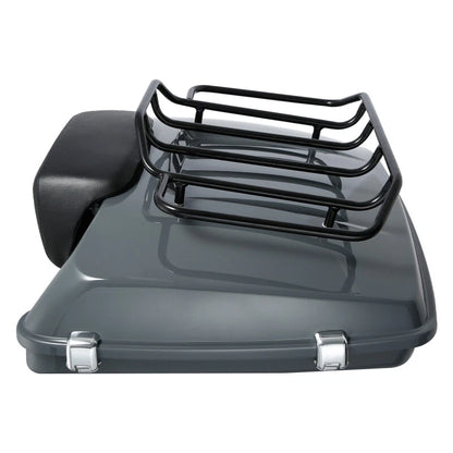 Razor Trunk Backrest Luggage Rack for Harley Touring (2014–2026) Gunship Gray