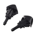 2X Black Windshield Wiper Jet Nozzle for