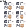Set of 6 Carburetor Gasket Kit for Chainsaw 38/45/52/58 4500 5200 5800