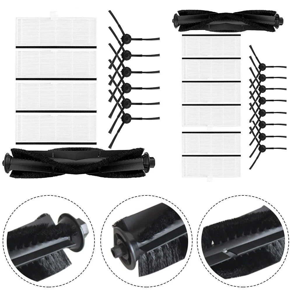 Side Brush Roller Filter for iHome Self Empty Robot Vacuum IHRV6 IHRV14