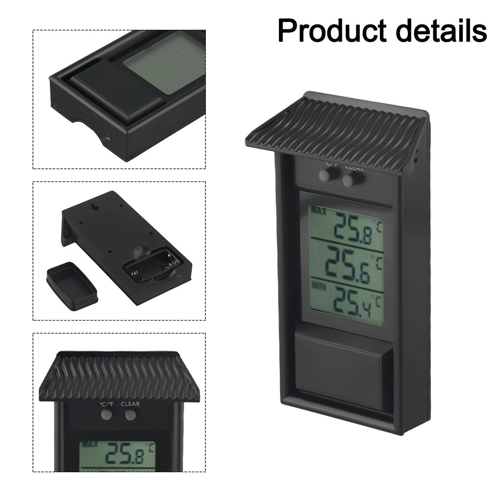 Digital Thermometer Humidity Meter for Greenhouse Hydroponics (US)