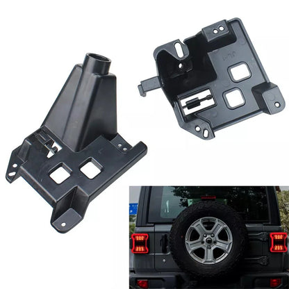 2Pcs Tail Light Bracket for Jeep Wrangler JL (2018–2024) Black ABS