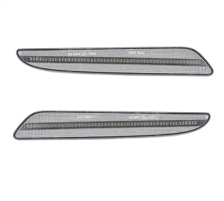 White LED Front Bumper Side Marker Lights for Mercedes Benz W211 E-Class (2007–2009)