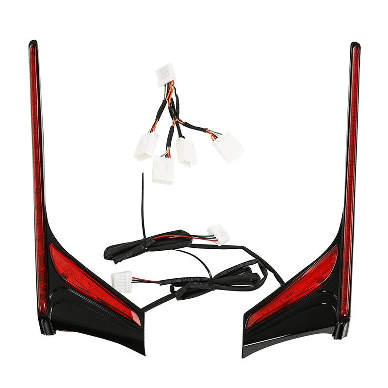 Rear LED Vertical Light Strips Red Lens for Honda Goldwing 1800 (2012–2017)