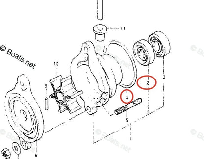 Lower Unit Seal Kit for Suzuki DT2 2HP, DT2.2G-Y, DT2.2 (2.2HP) (K1-K5)