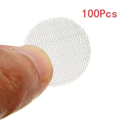 19MM Steel Filters Pipe Screen for Hookahs (100 Pack)