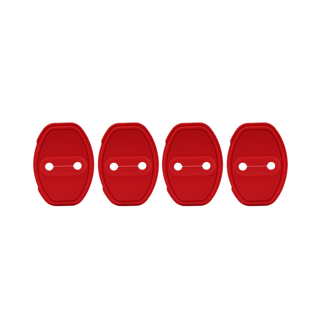 Door Lock Protective Cover for Audi A3 A4 TT S3 S4 VW Golf Passat Tiguan Red