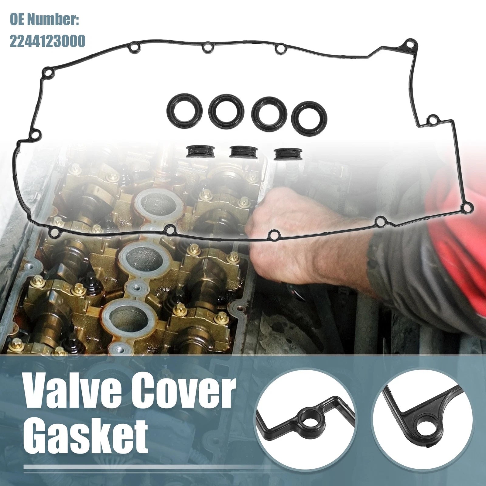 Engine Valve Cover Gaskets Set for Hyundai Tiburon (2003–2008)