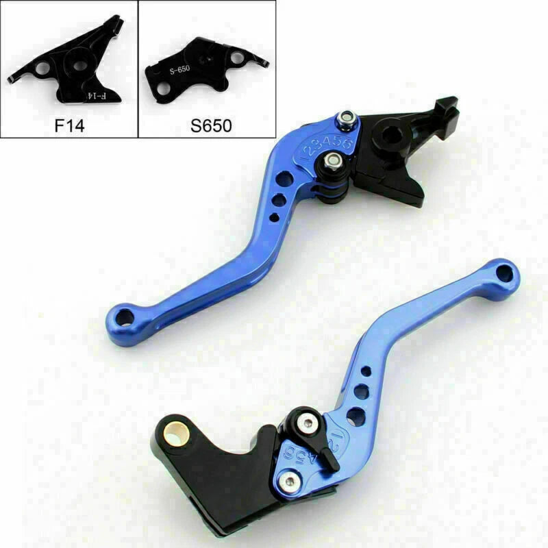 Short Brake Clutch Levers for Suzuki SV650/S BL650/V-Strom 600/750 Katana (2003–2023) - Blue