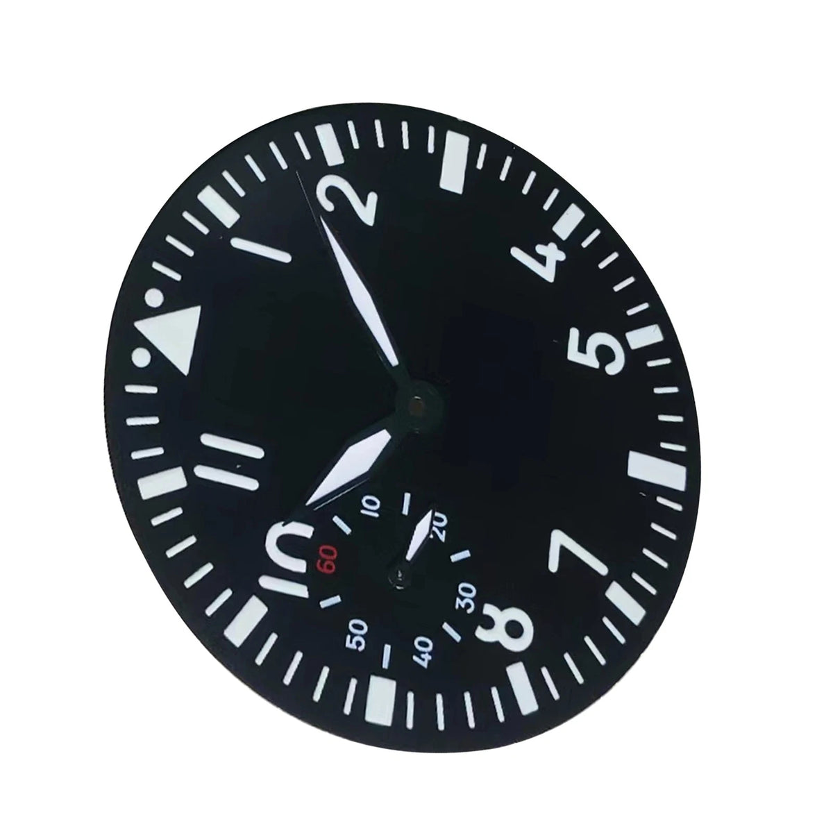 38.9mm Black Watch Dial + Hands for ETA 6497