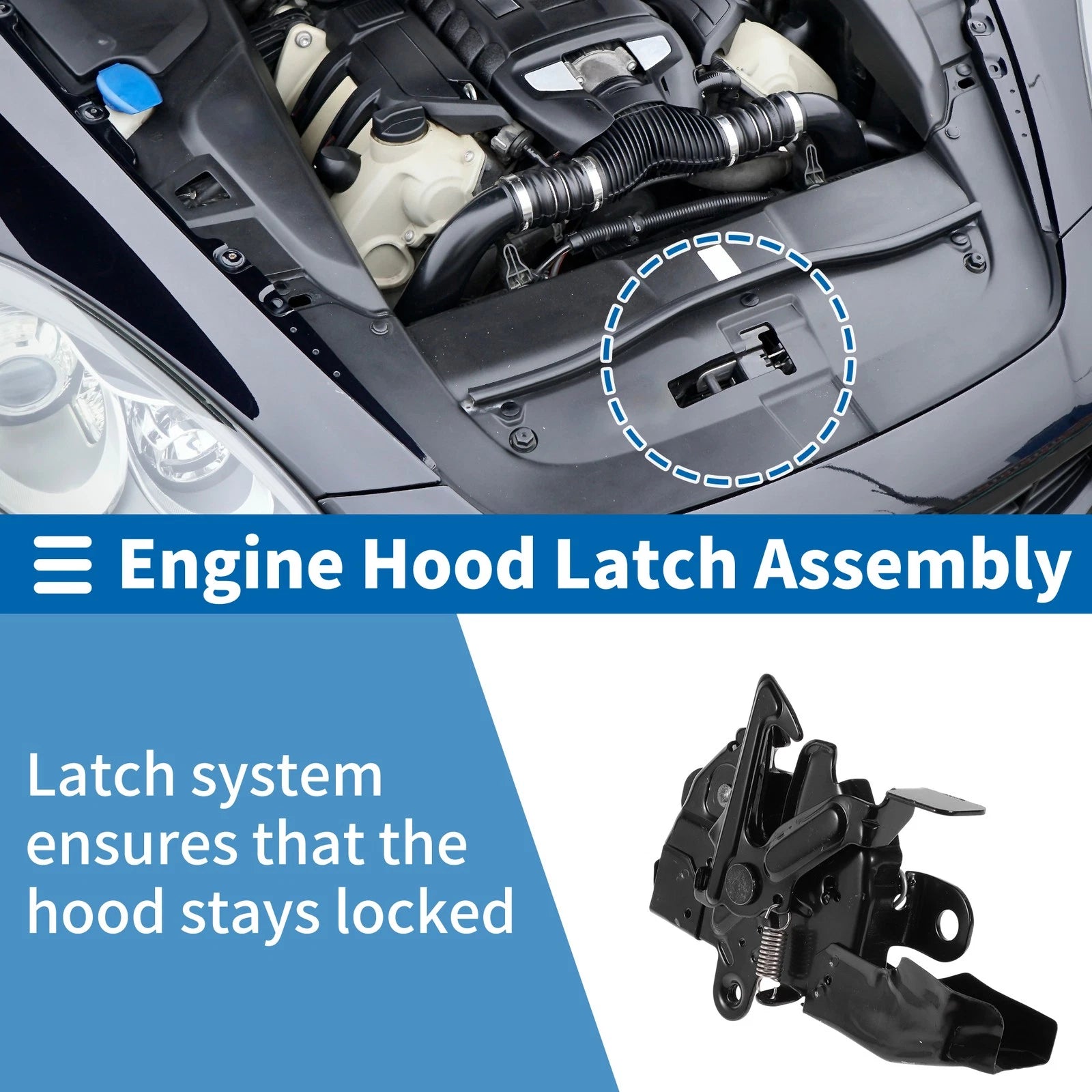 Hood Latch Assembly OEM Replacement for Toyota Corolla (2009–2013)