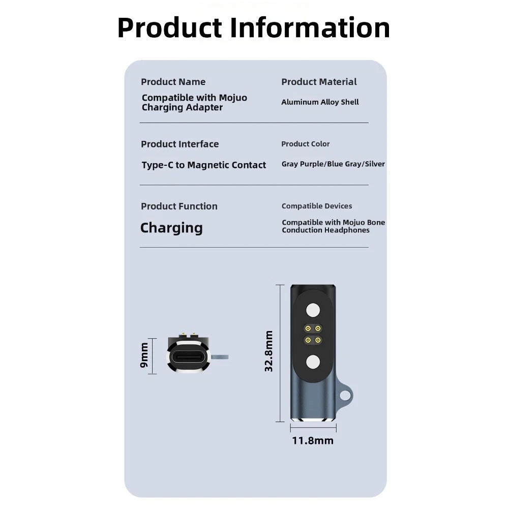 USB C Charger Adapter for Mojawa Run Plus (Travel Ready)