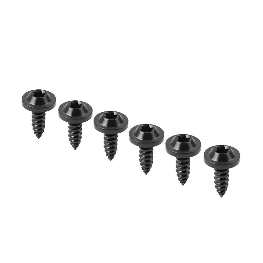 Set of 6 Titanium M5x15mm Torx Head Self Tapping Screws Fasteners