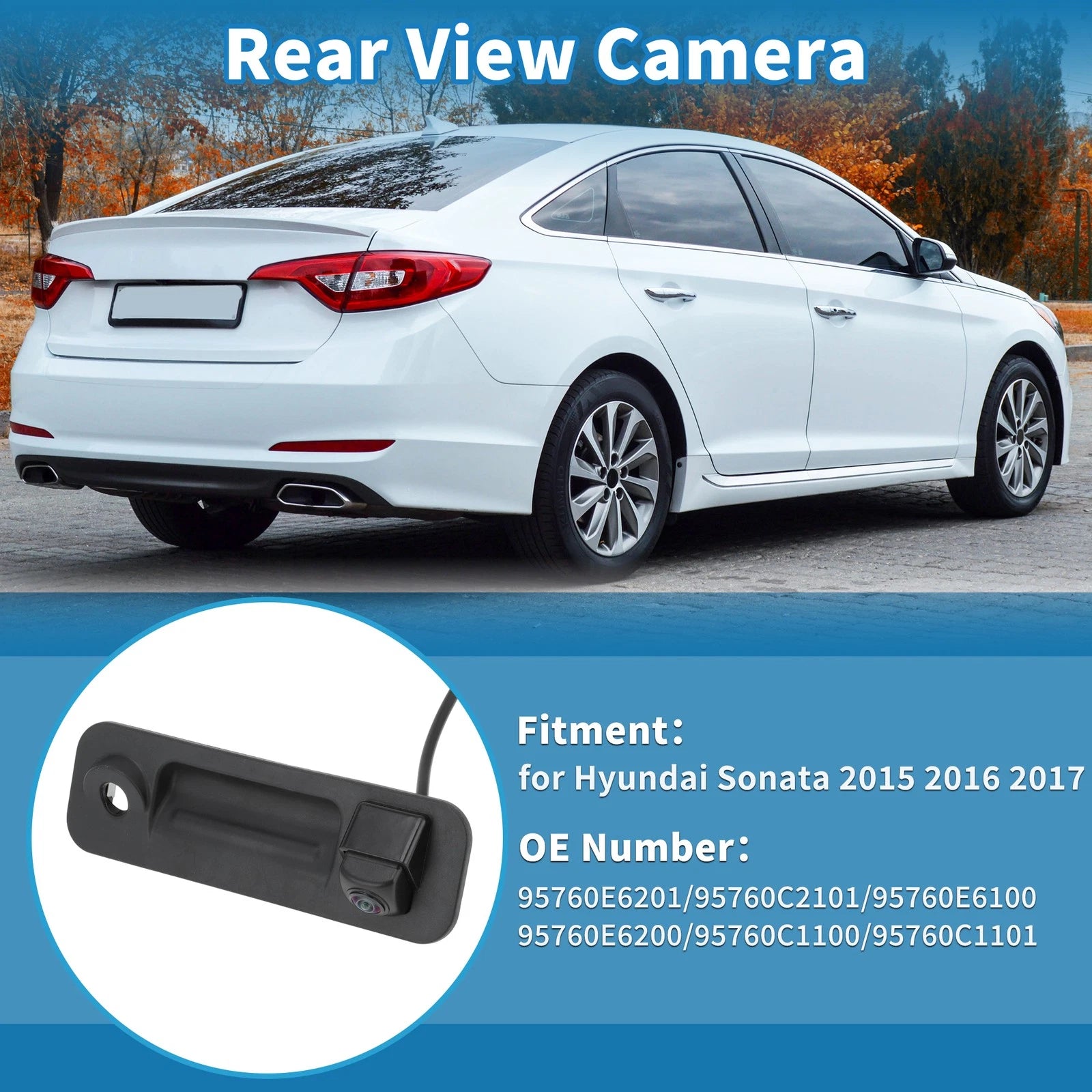 Tailgate Handle with Park Assist and Backup Camera for Hyundai Sonata (2015–2017)