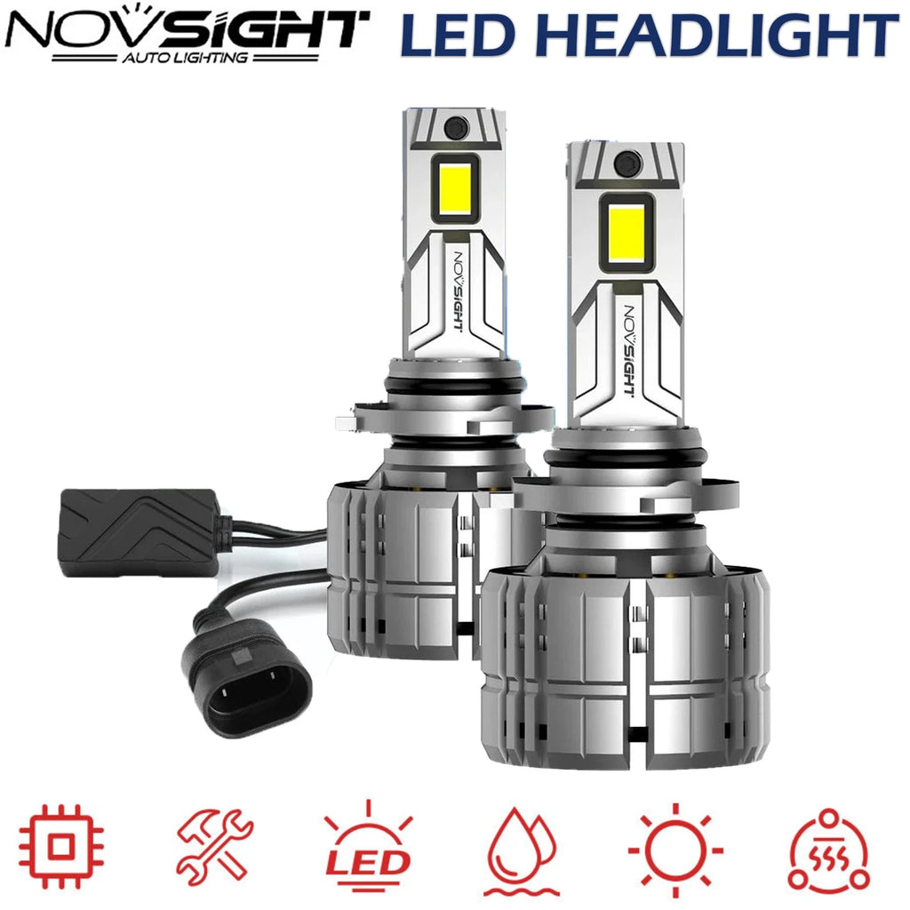 2X HB4 9006 LED Headlight Bulbs for