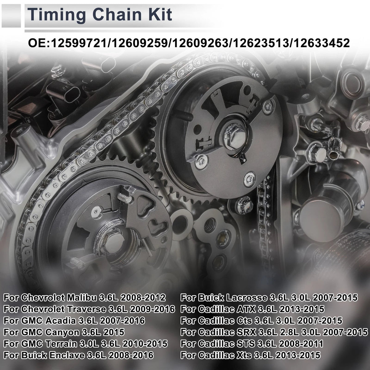 Timing Chain Kit Replacement for Chevrolet Camaro and Traverse (2016–2019)