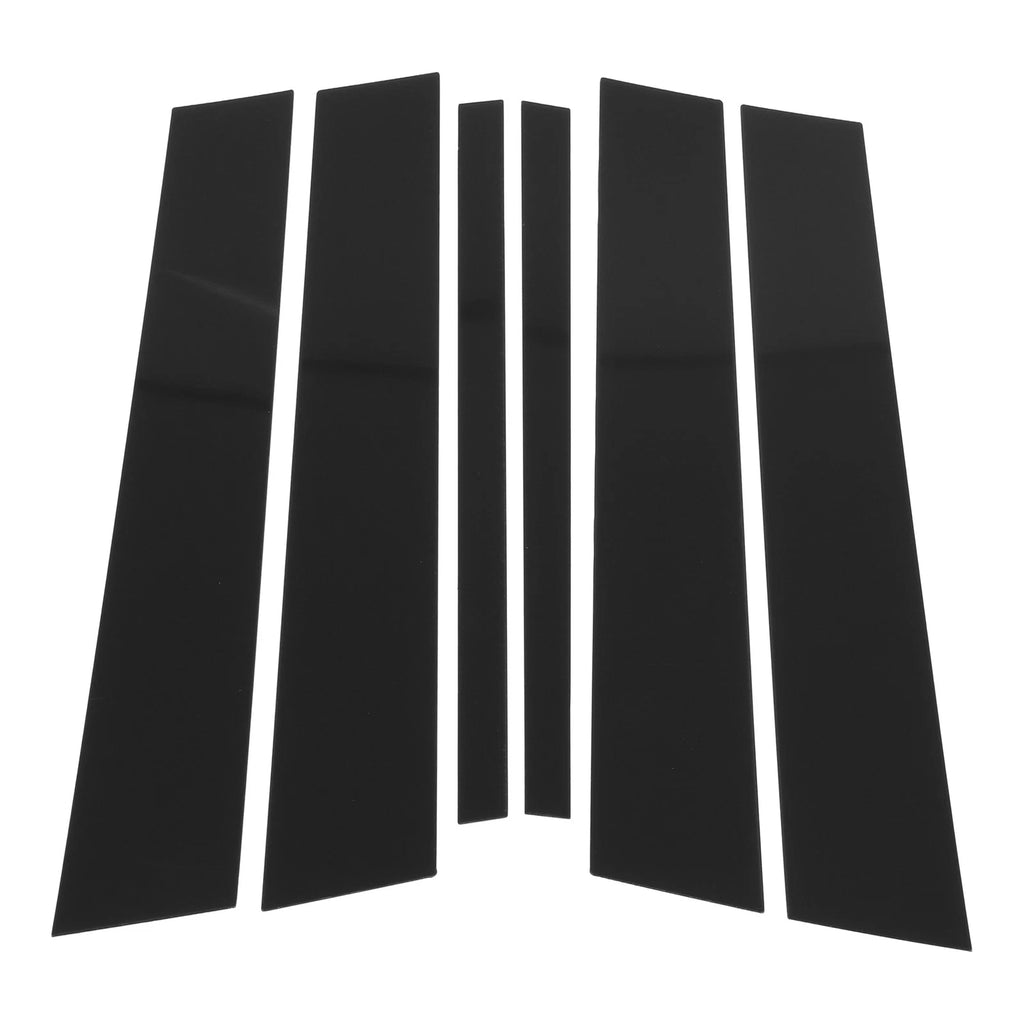 Door Pillar Window Trim Kit Black 6 Pcs for BMW X1 (2009–2015)