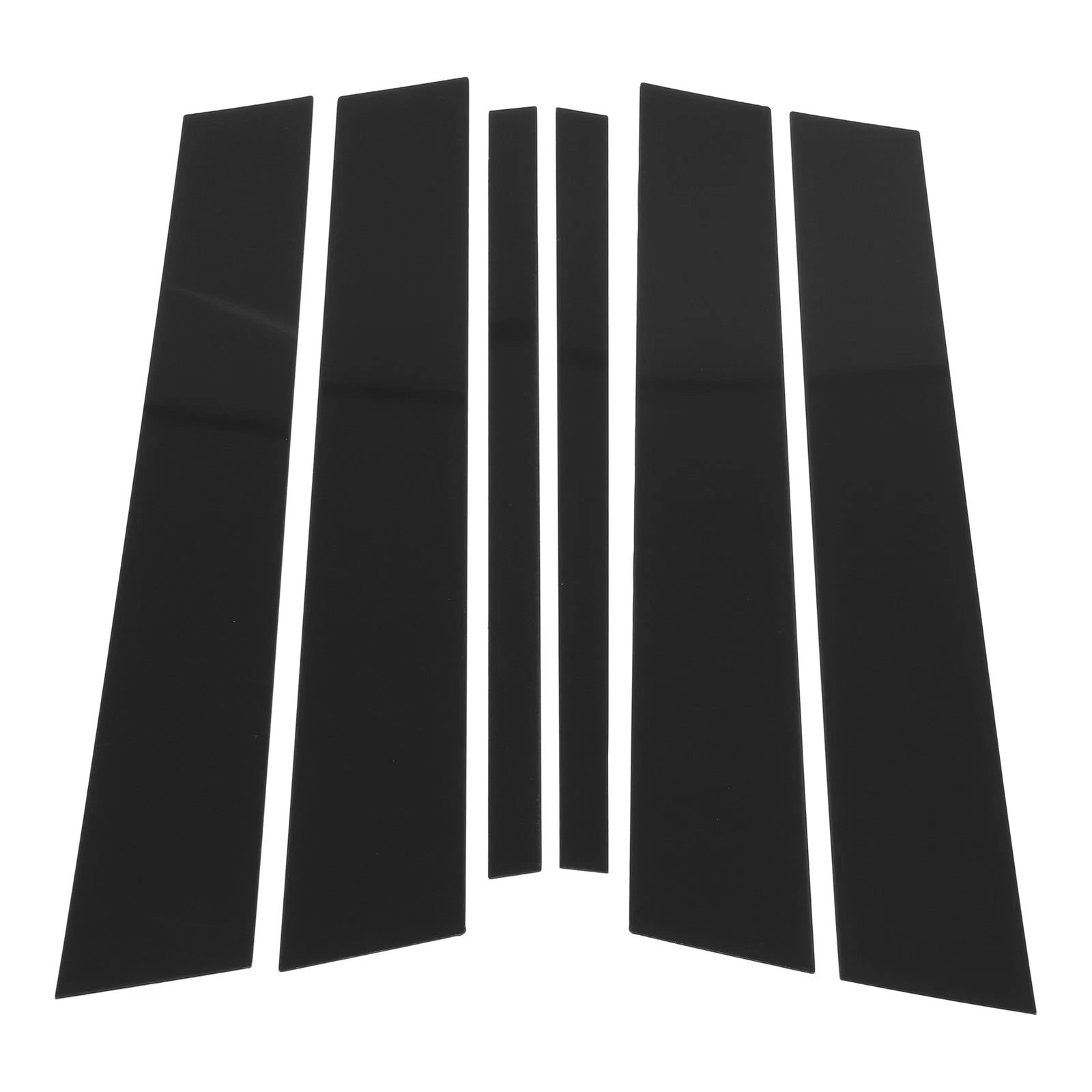 Door Pillar Window Trim Kit Black 6 Pcs for BMW X1 (2009–2015)