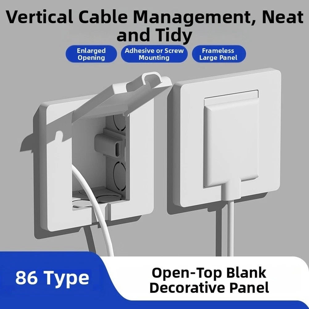 Blank Cover Plate for Concealed Wall Socket (86x86mm)