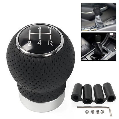 Black Leather Shift Knob for 5 Speed and 6 Speed Manual