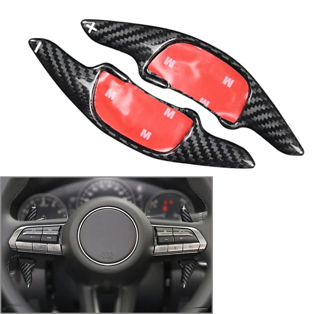 Steering Wheel Shift Paddle Set for Mazda CX-30, Mazda 3 (Carbon Fiber)
