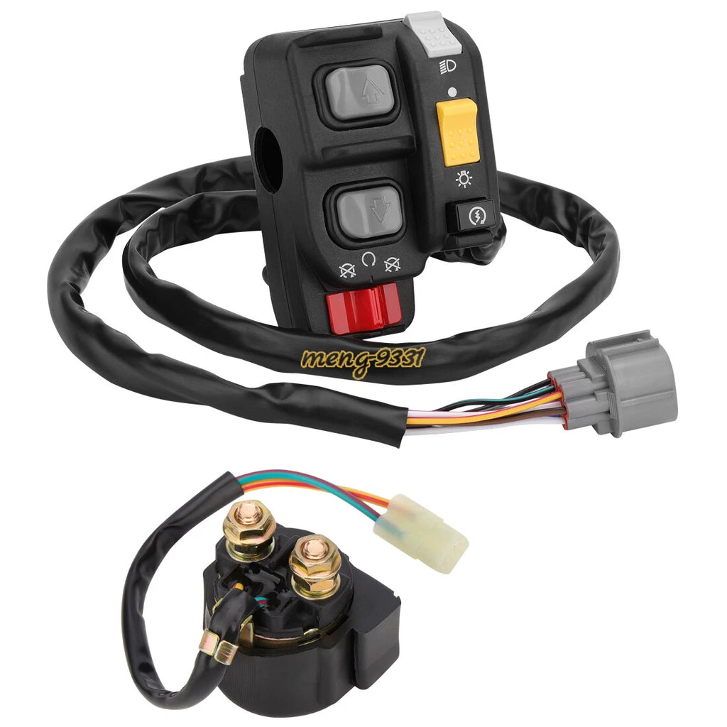 Handlebar Switch & Starter Relay for Honda Rancher 400 TRX400FA/400FGA (2004–2007)