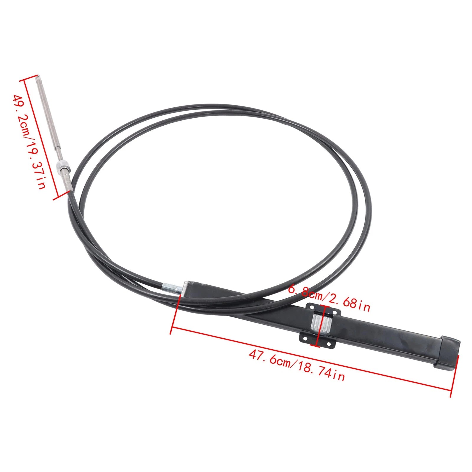 16FT Marine Steering System Cable Kit for Back Mount Rack-and-Pinion (SS14116)