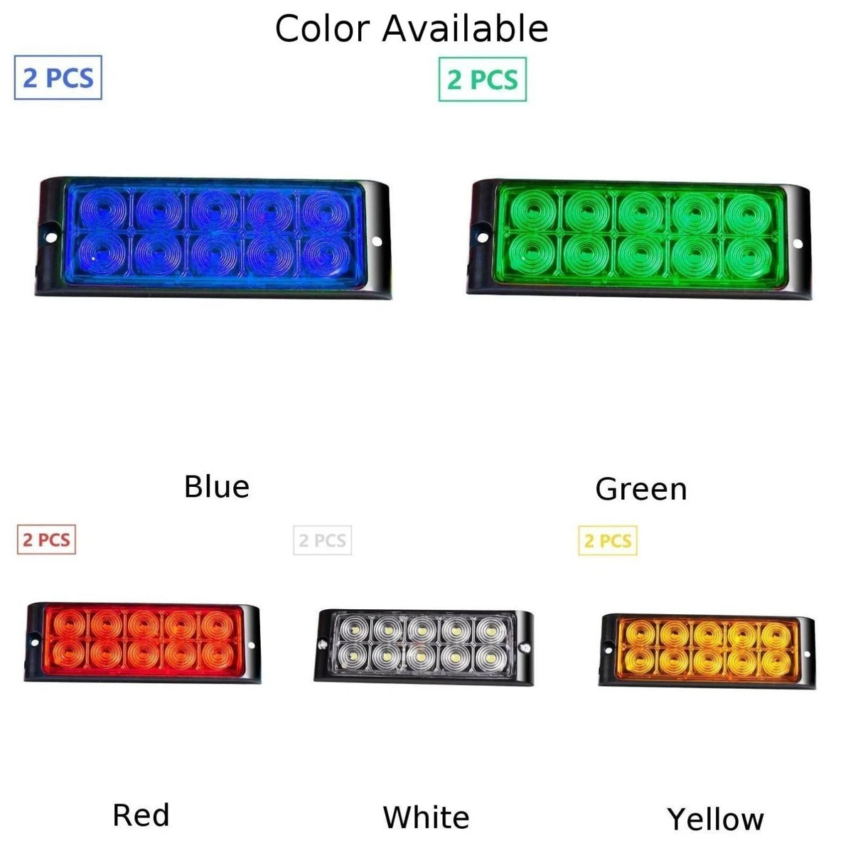 2X LED Side Marker Lights for Truck Car Trailer (12/24V)