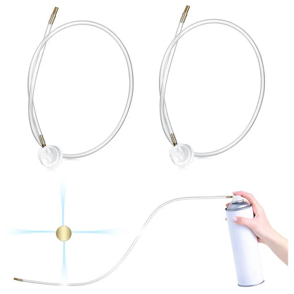 2Pcs 360 Degree Nozzle Extension Hose for Aerosol Cans Spray