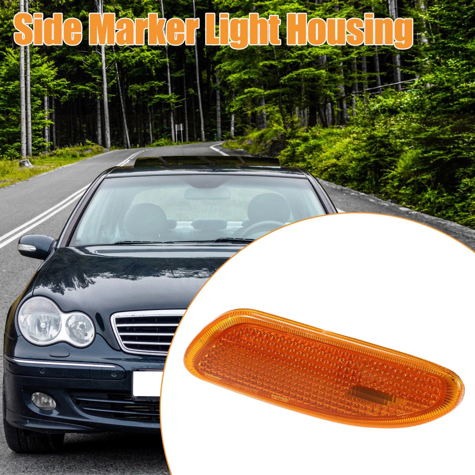 Car Side Marker Light Housing Replacement for Mercedes-Benz C230 (2002–2007)