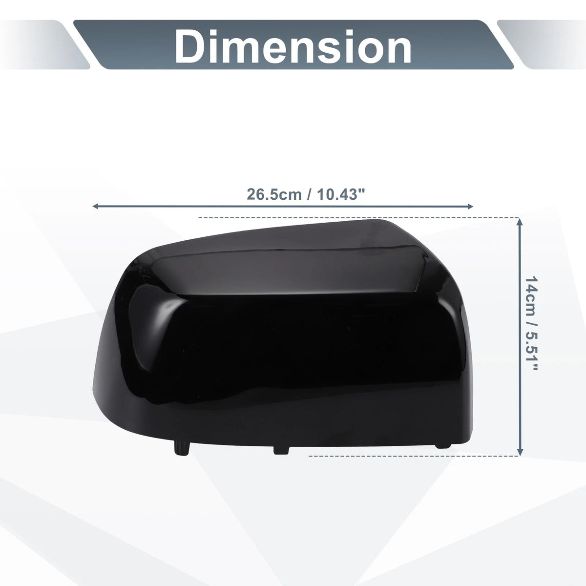 Right Side Rearview Mirror Cover Cap Gloss Black for Chevrolet Colorado (2015–2022)