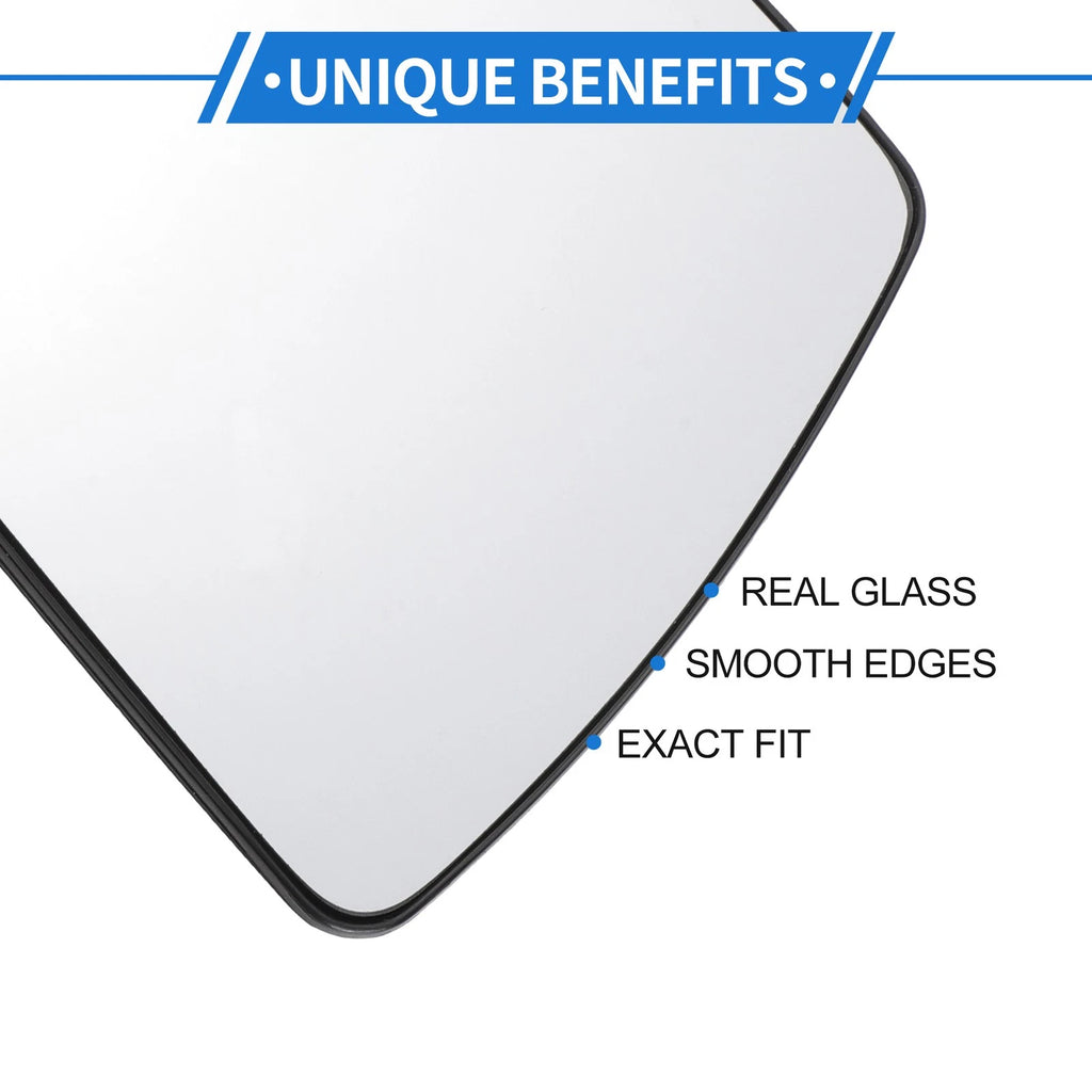 Heated Left Driver Side Mirror Glass Replacement for Chevy Impala (2006–2013)